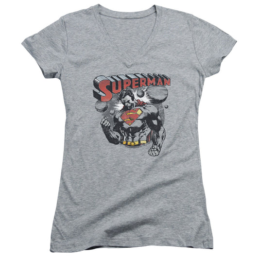 Superman - Super Ko-junior V-neck - Athletic Heather