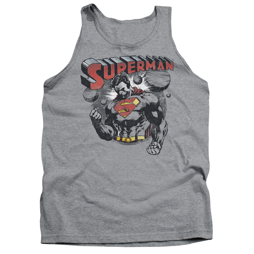Superman - Super Ko - Adult Tank - Athletic Heather