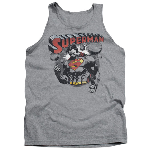 Superman - Super Ko - Adult Tank - Athletic Heather