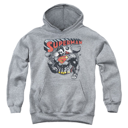 Superman - Super Ko - Youth Pull-over Hoodie - Heather
