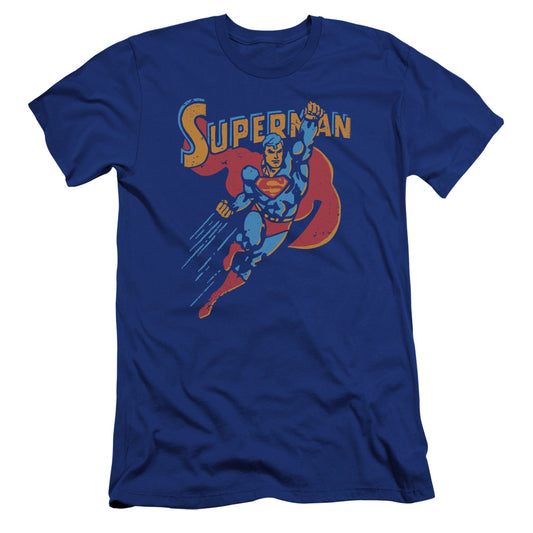 Superman - Life Like Action-premuim Canvas Adult Slim Fit 30/1 - Royal Blue
