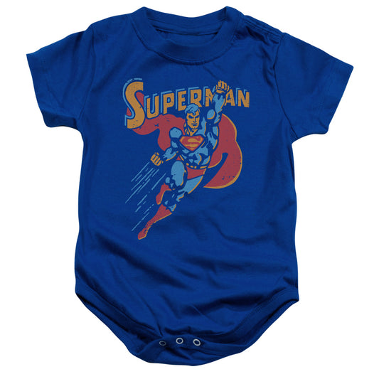 Superman - Life Like Action-infant Snapsuit - Royal Blue