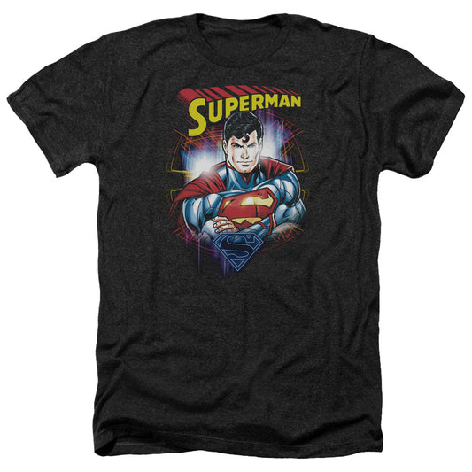 Superman - Glam - Adult Heather-black