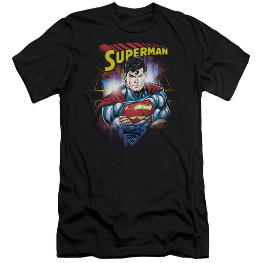 Superman - Glam-premuim Canvas Adult Slim Fit 30/1 - Black