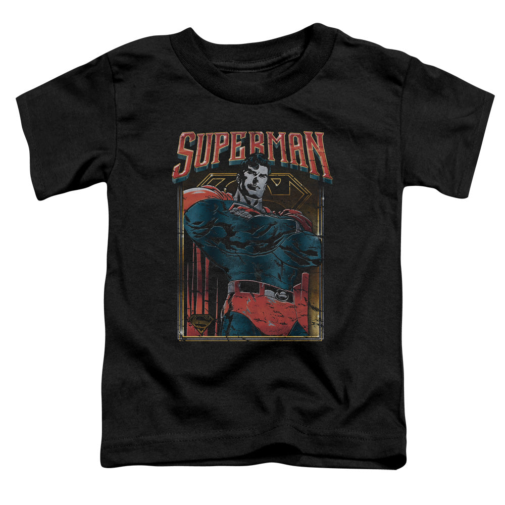 Superman - Head Bang - Short Sleeve Toddler Tee - Black T-shirt