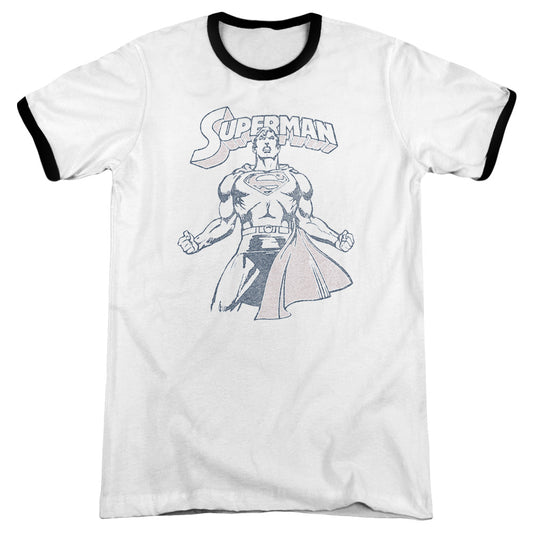 Superman - Get Some - Adult Ringer - White/black