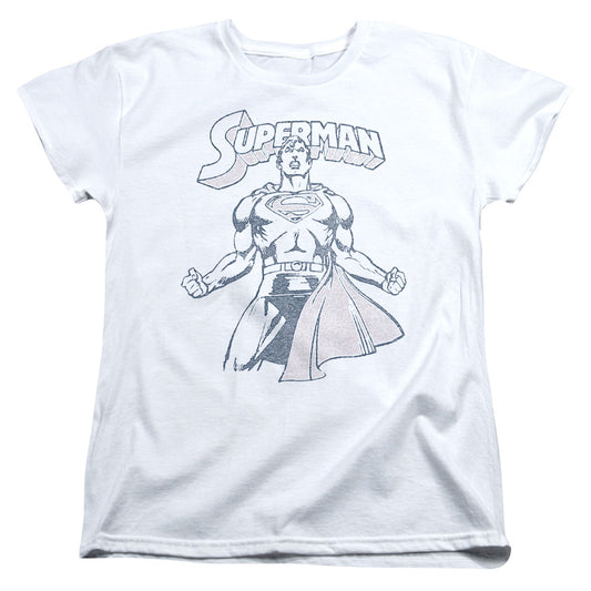 Superman - Get Some - Short Sleeve Womens Tee - White T-shirt