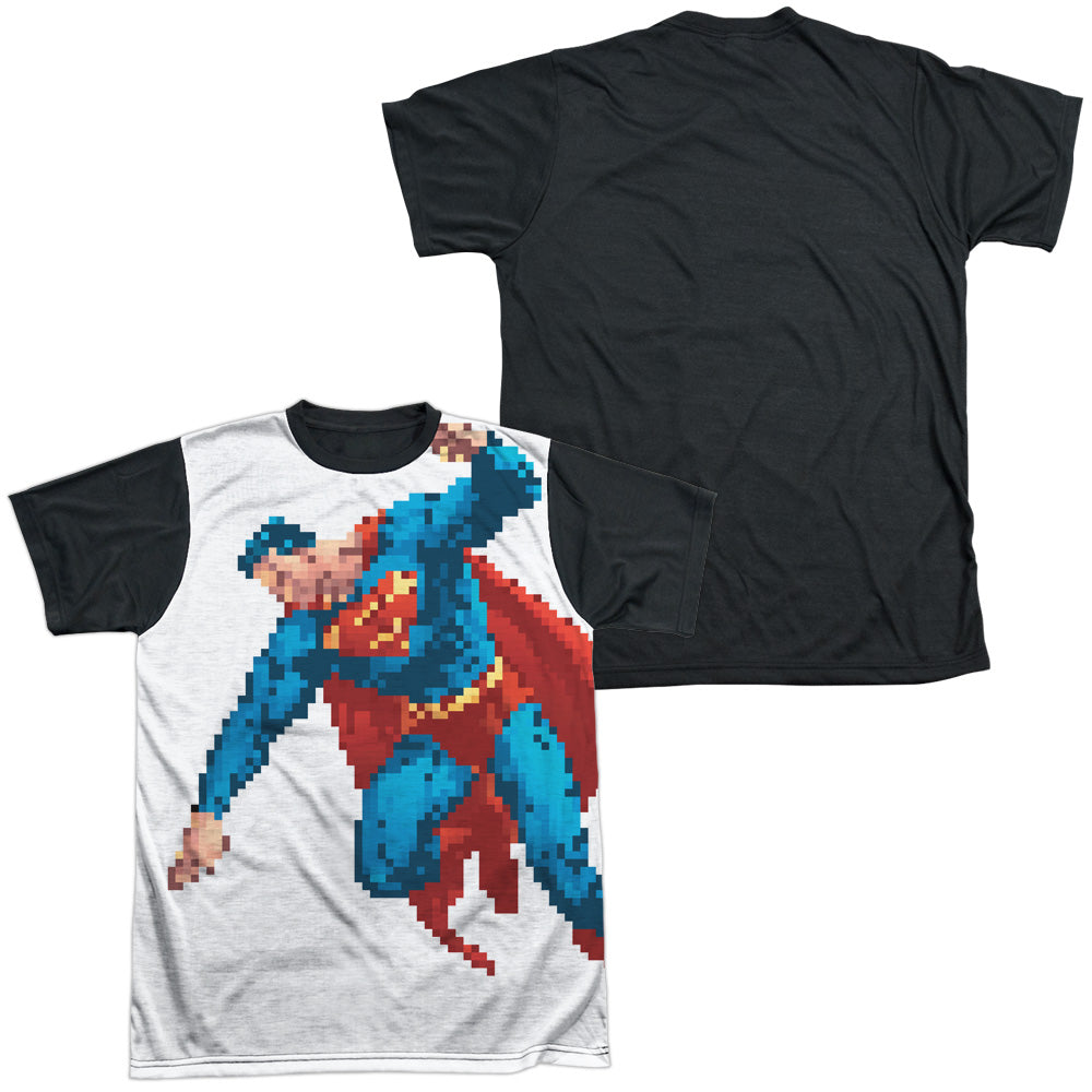 Superman - Superbit - Short Sleeve Adult White Front Black Back   - White T-shirt