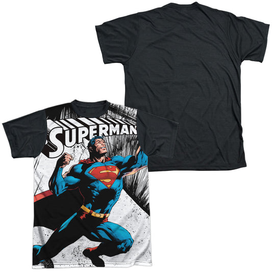 Superman - To Infinity - Short Sleeve Adult White Front Black Back   - White T-shirt