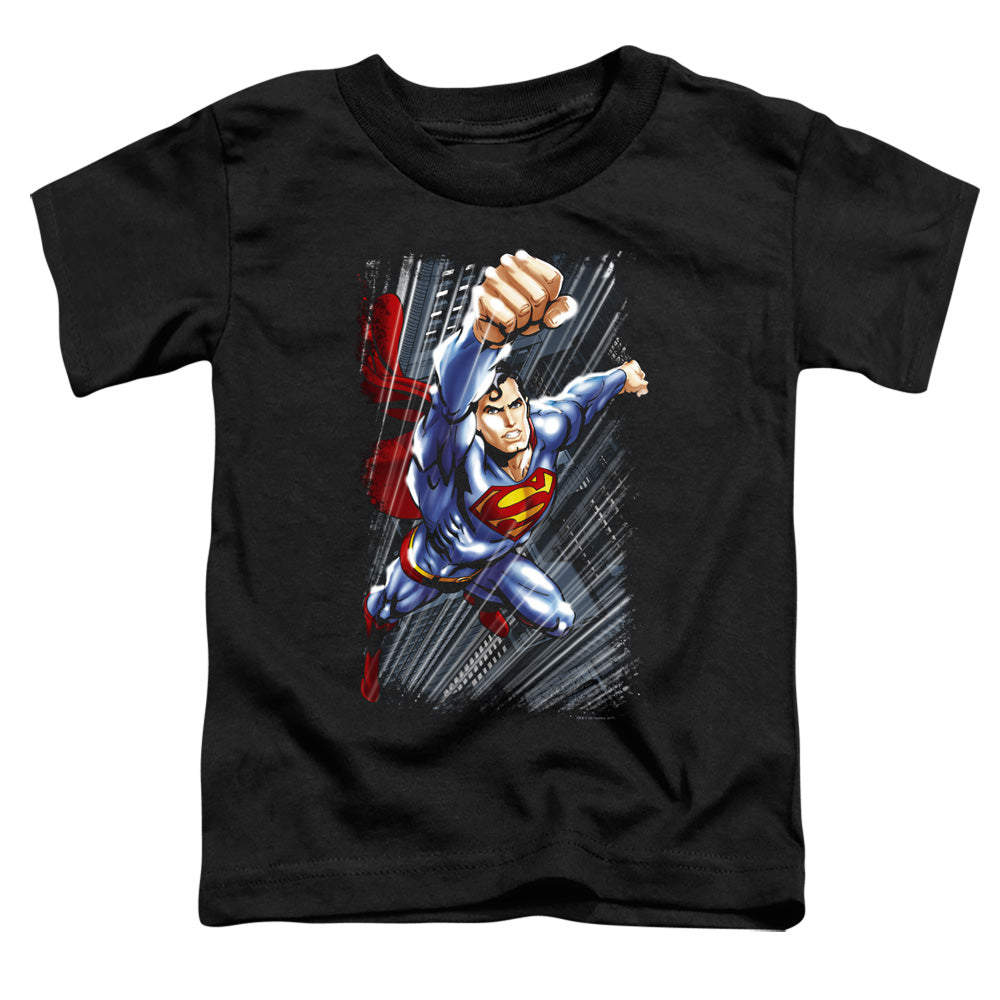Superman - Faster Than - Short Sleeve Toddler Tee - Black T-shirt