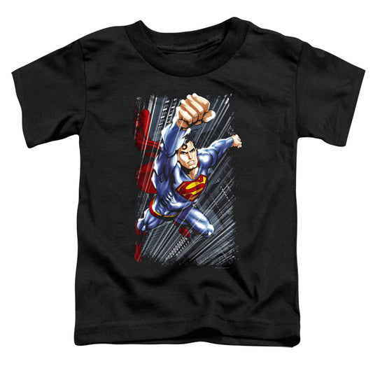 Superman - Faster Than - Short Sleeve Toddler Tee - Black T-shirt