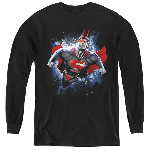 Superman - Stardust - Youth Long Sleeve Tee - Black