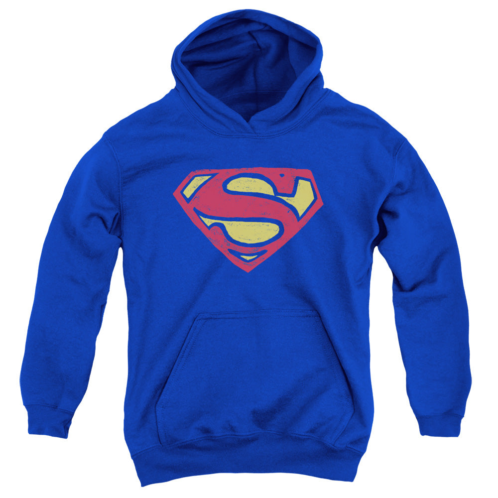 Superman - Super Rough - Youth Pull-over Hoodie - Royal