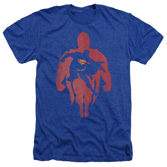 Superman - Super Knockout - Adult Heather - Royal Blue