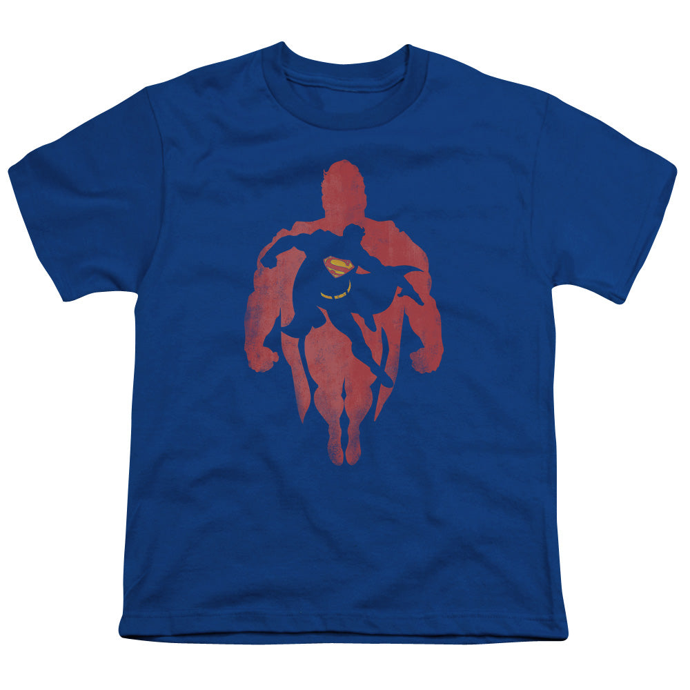 Superman - Super Knockout - Short Sleeve Youth 18/1 - Royal Blue T-shirt