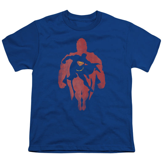 Superman - Super Knockout - Short Sleeve Youth 18/1 - Royal Blue T-shirt