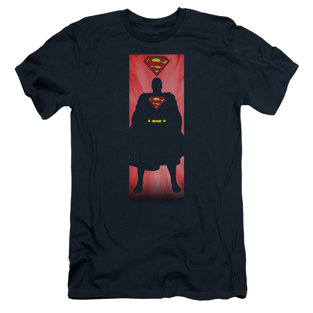 Superman - Block - Short Sleeve Adult 30/1 - Navy T-shirt