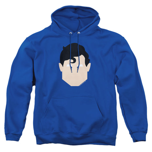 Superman - Supes Head - Adult Pull-over Hoodie - Royal Blue