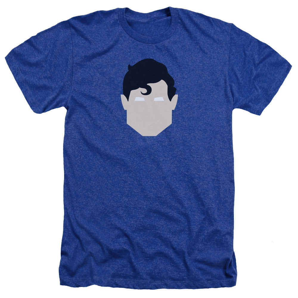 Superman - Supes Head - Adult Heather - Royal Blue