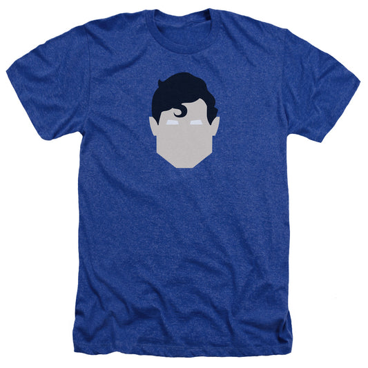 Superman - Supes Head - Adult Heather - Royal Blue