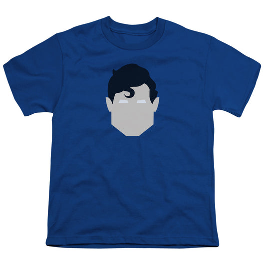 Superman - Supes Head - Short Sleeve Youth 18/1 - Royal Blue T-shirt