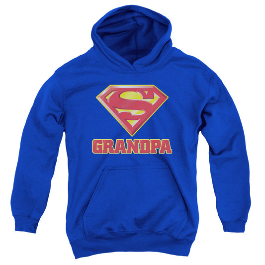 Superman - Super Grandpa - Youth Pull-over Hoodie - Royal