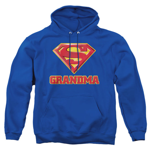 Superman - Super Grandma - Adult Pull-over Hoodie - Royal Blue