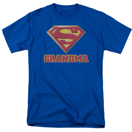 Superman - Super Grandma - Short Sleeve Adult 18/1 - Royal Blue T-shirt