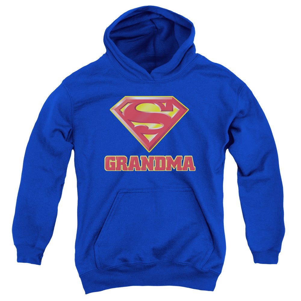 Superman - Super Grandma - Youth Pull-over Hoodie - Royal