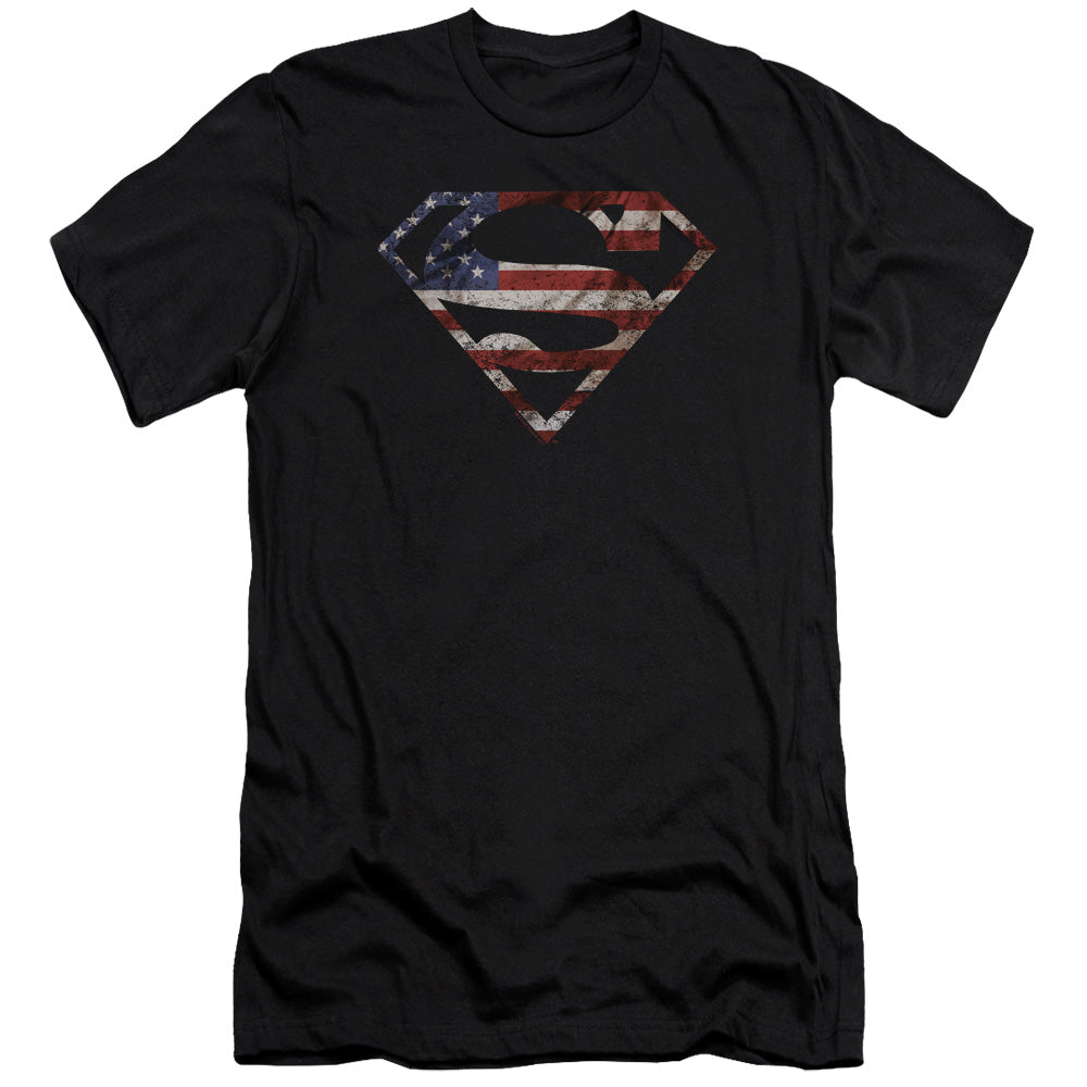Superman - Super Patriot-premuim Canvas Adult Slim Fit 30/1 - Black