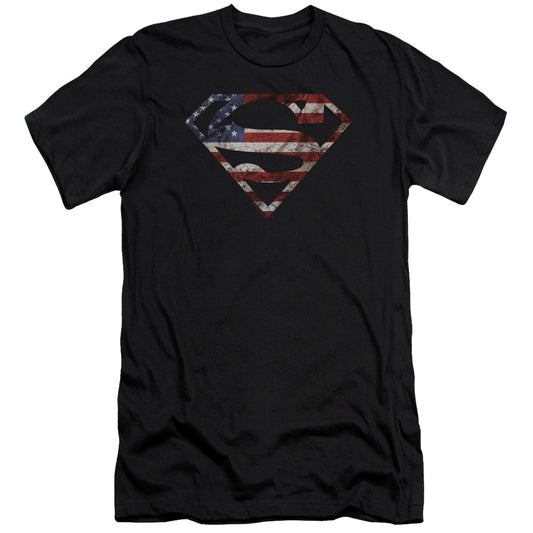 Superman - Super Patriot-premuim Canvas Adult Slim Fit 30/1 - Black