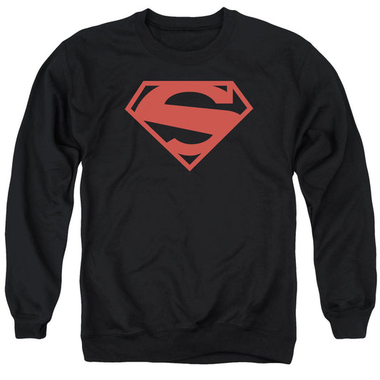 Superman - 52 Red Block - Adult Crewneck Sweatshirt - Black