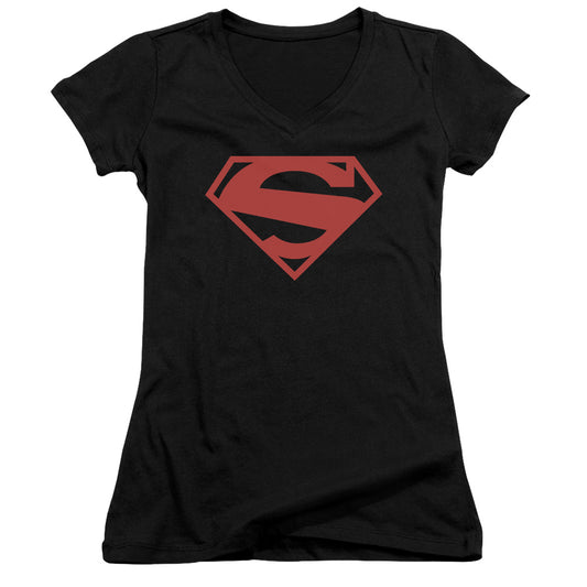 Superman - 52 Red Block-junior V-neck - Black