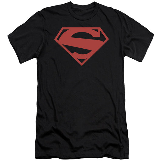 Superman - 52 Red Block - Short Sleeve Adult 30/1 - Black T-shirt