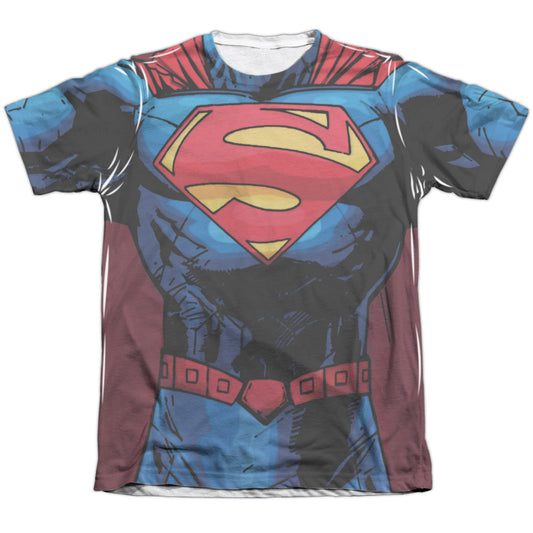 Superman - New 52 Superman - Adult Poly/cotton Short Sleeve Tee - White T-shirt