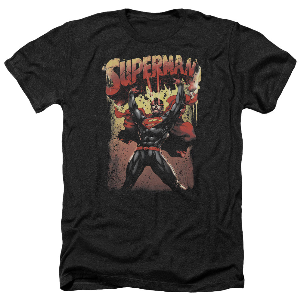 Superman - Lift Up - Adult Heather-black