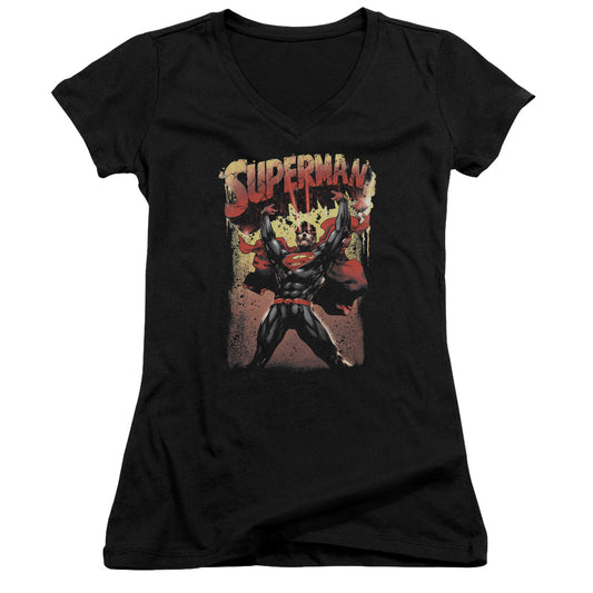 Superman - Lift Up-junior V-neck - Black