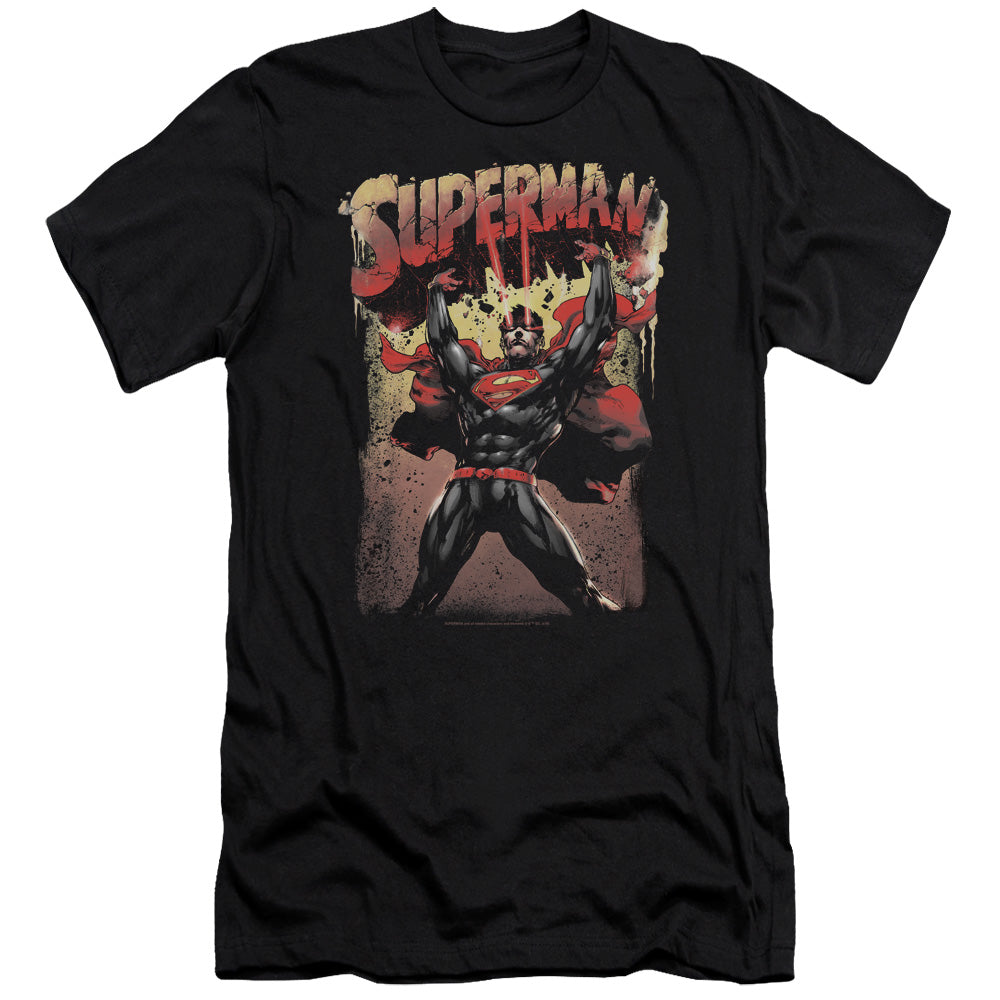 Superman - Lift Up-premuim Canvas Adult Slim Fit 30/1 - Black