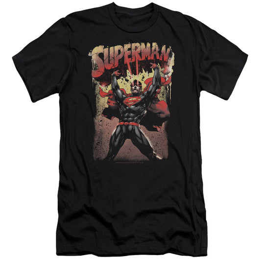 Superman - Lift Up-premuim Canvas Adult Slim Fit 30/1 - Black