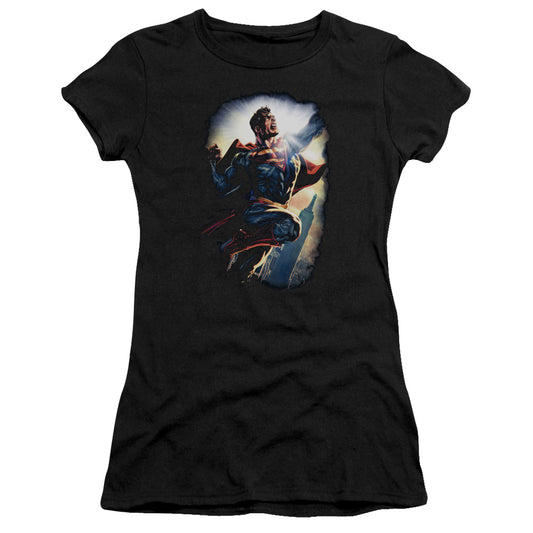 Superman - Ck Superstar - Short Sleeve Junior Sheer - Black T-shirt