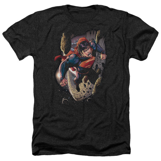 Superman - Orbit - Adult Heather-black