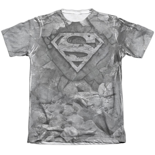 SUPERMAN ROCK & RUMBLE-ADULT POLY/COTTON T-Shirt