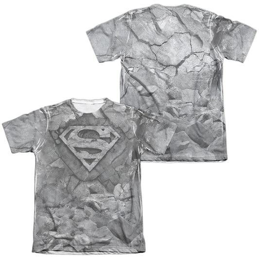 SUPERMAN ROCK & RUMBLE (FRONT/BACK PRINT)-ADULT POLY/COTTON T-Shirt