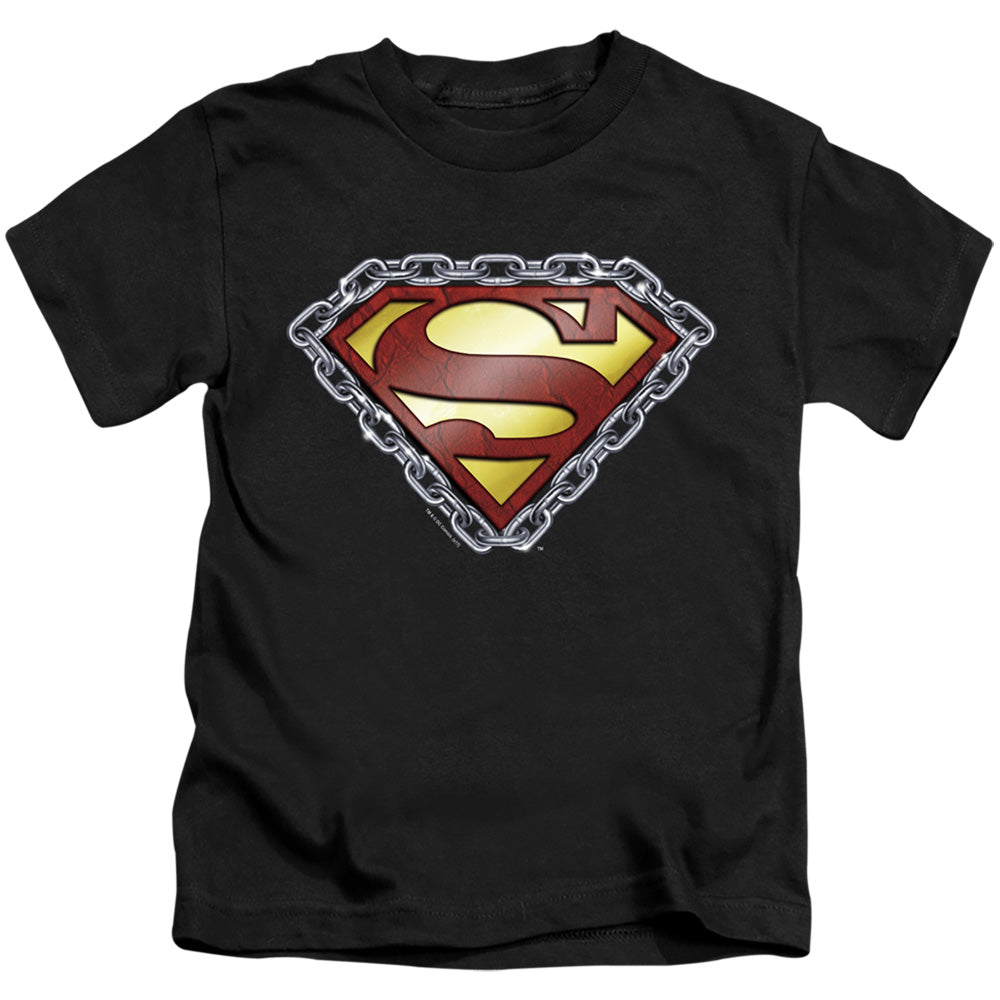 SUPERMAN CHAINED SHIELD - S/S JUVENILE 18/1 - BLACK - T-Shirt