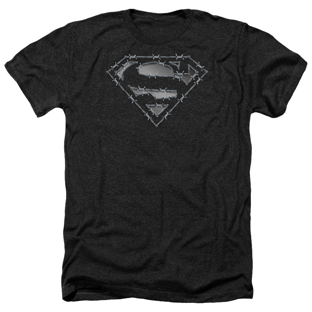 Superman - Barbed Wire - Adult Heather-black