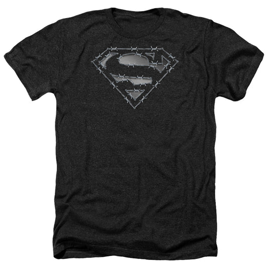 Superman - Barbed Wire - Adult Heather-black