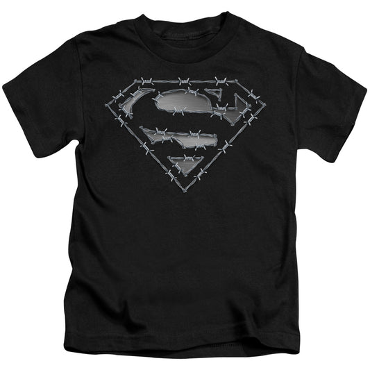 SUPERMAN BARBED WIRE - S/S JUVENILE 18/1 - BLACK - T-Shirt