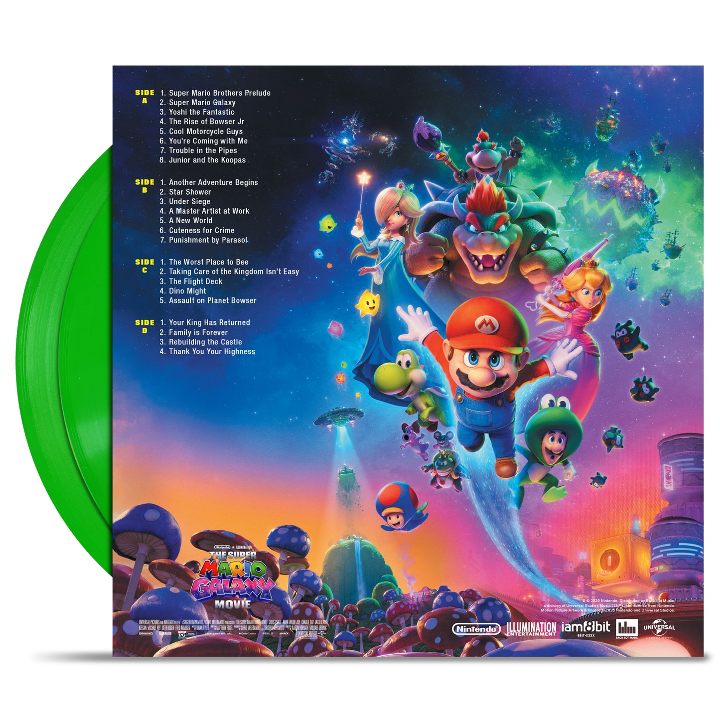 Soundtrack - Super Mario Galaxy Movie Luma Green FYE Exclusive Vinyl