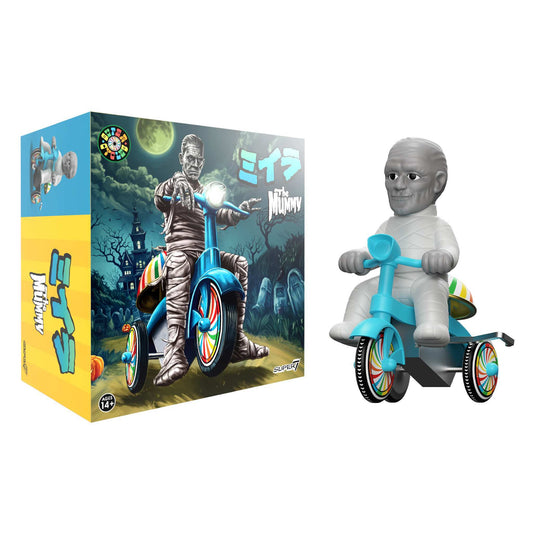 Universal Monsters Super Cycles - The Mummy  (Light Grey w/ Blue Trike)