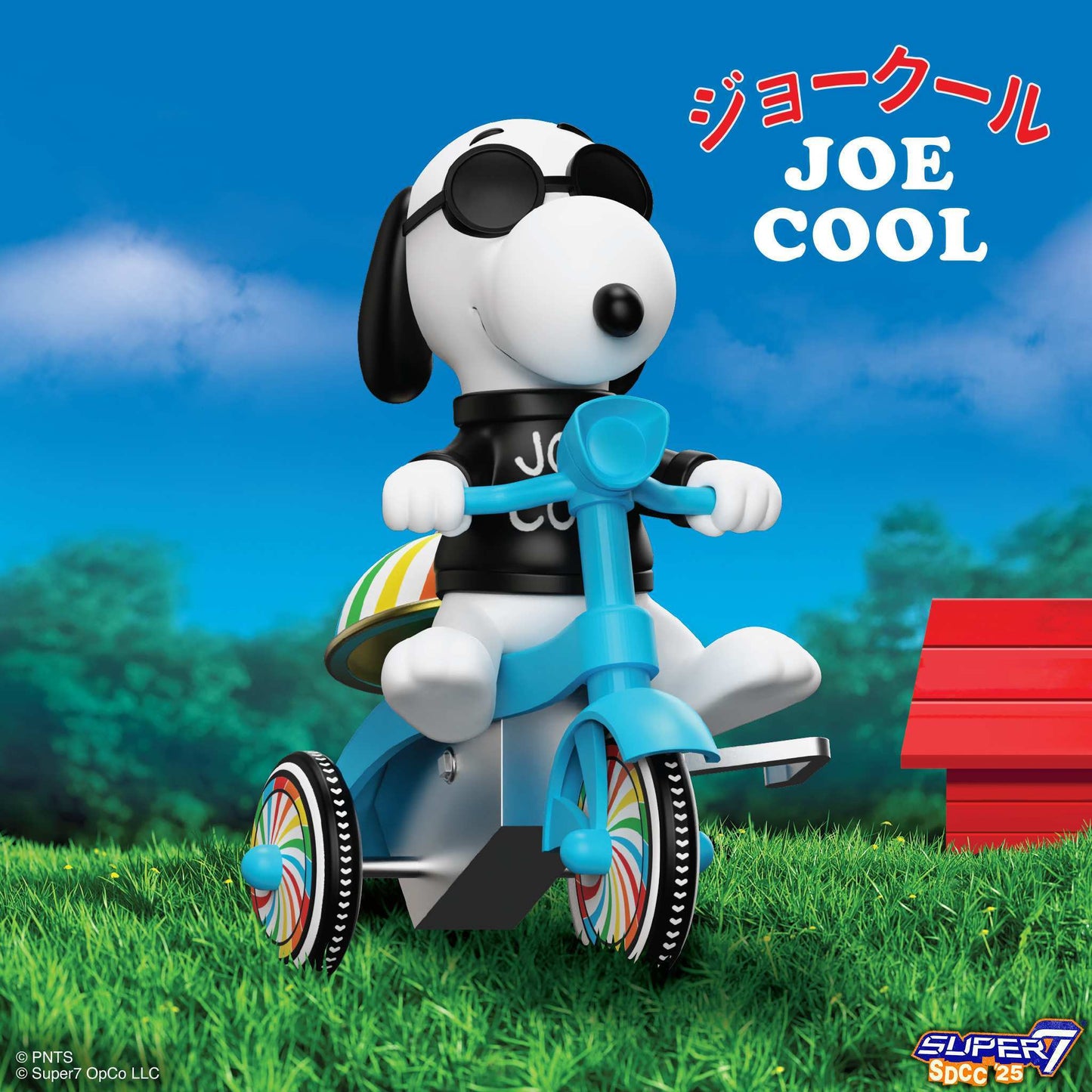 Peanuts Super Cycles - Joe Cool  (Black w/ Blue Trike)